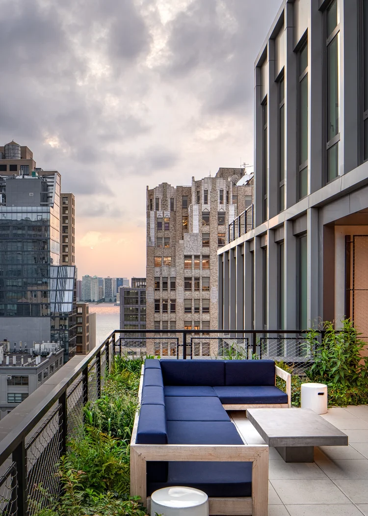 77 Charlton Street, Unit S10A Manhattan, NY 10014 - Photo 23 of 27 a view of a balcony with wooden floor