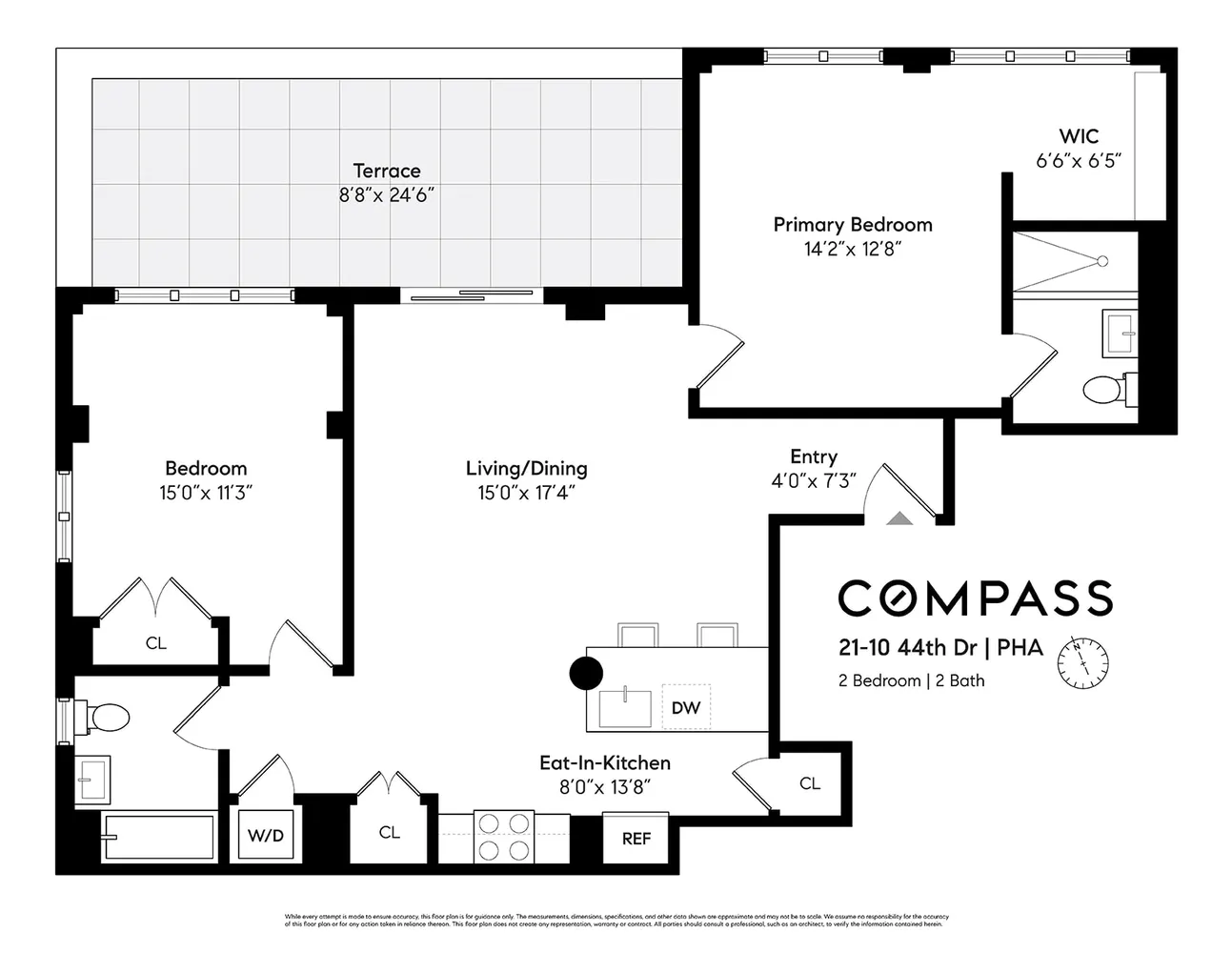 $5,600 | 21-10 44th Drive, Unit PHA | Long Island City