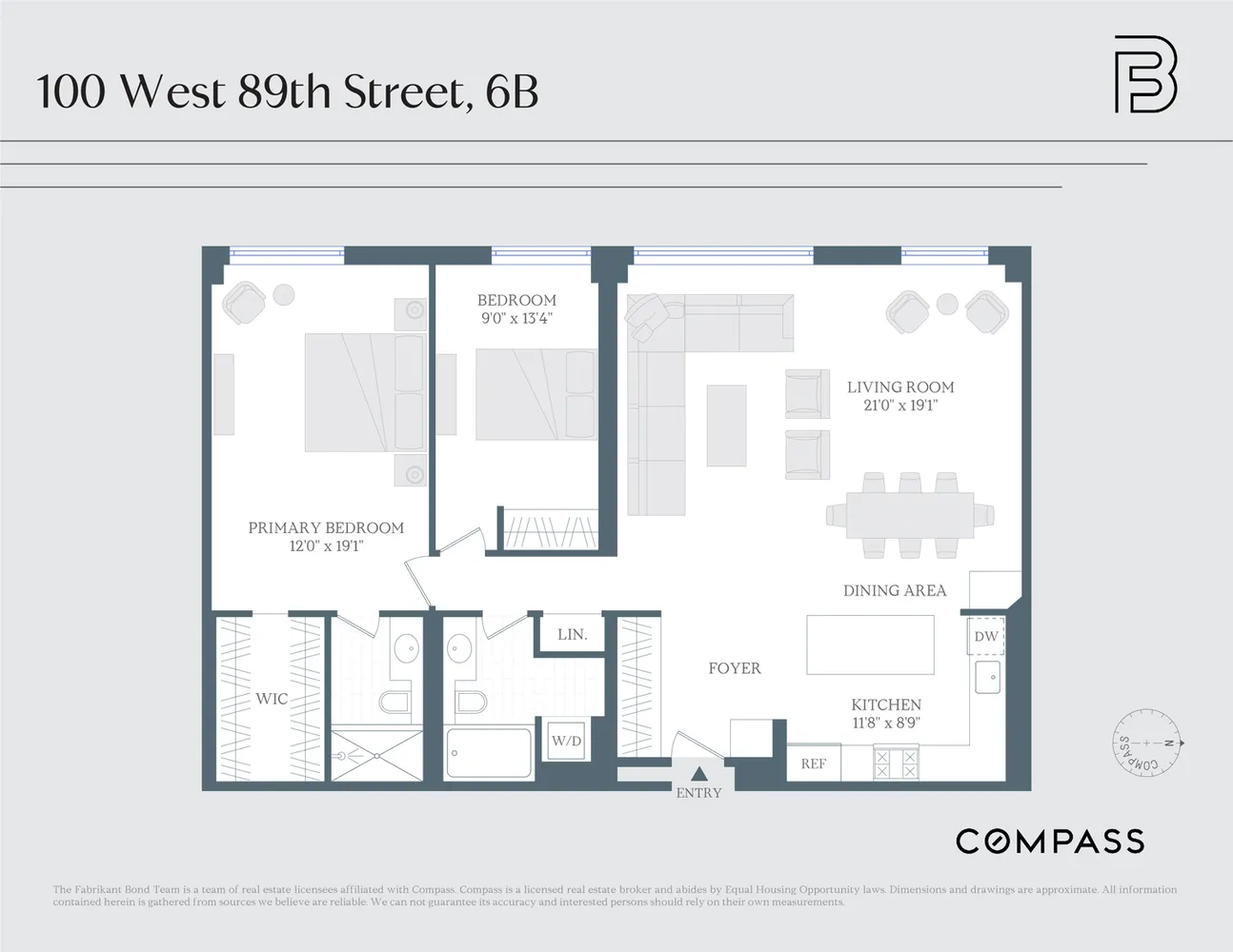 $8,450 | 100 West 89th Street, Unit 6B | Upper West Side
