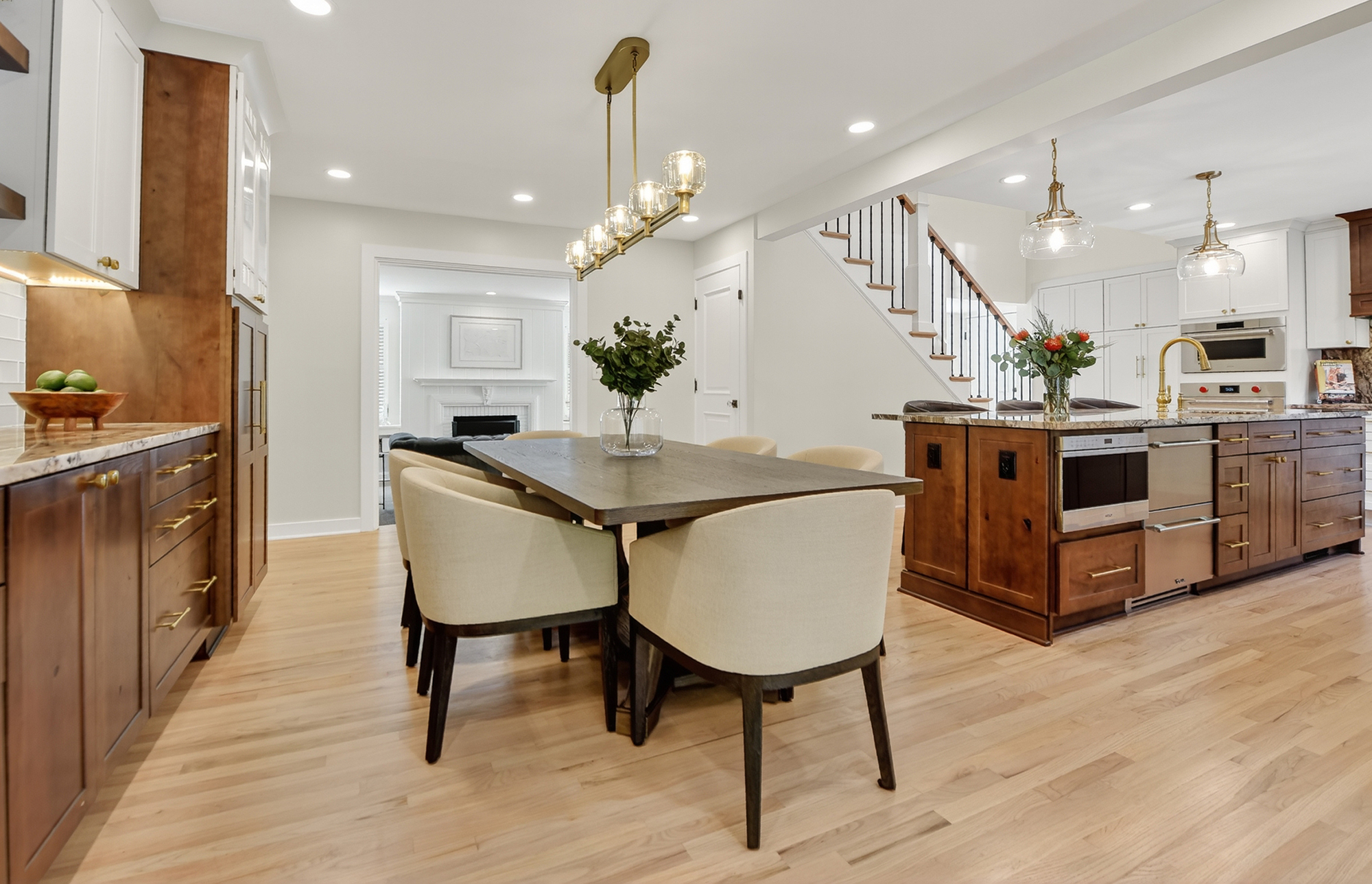 1205 Beaver Road Sewickley, PA 15143 - Photo 30 of 94 a kitchen with kitchen island a dining table chairs stainless steel appliances and cabinets