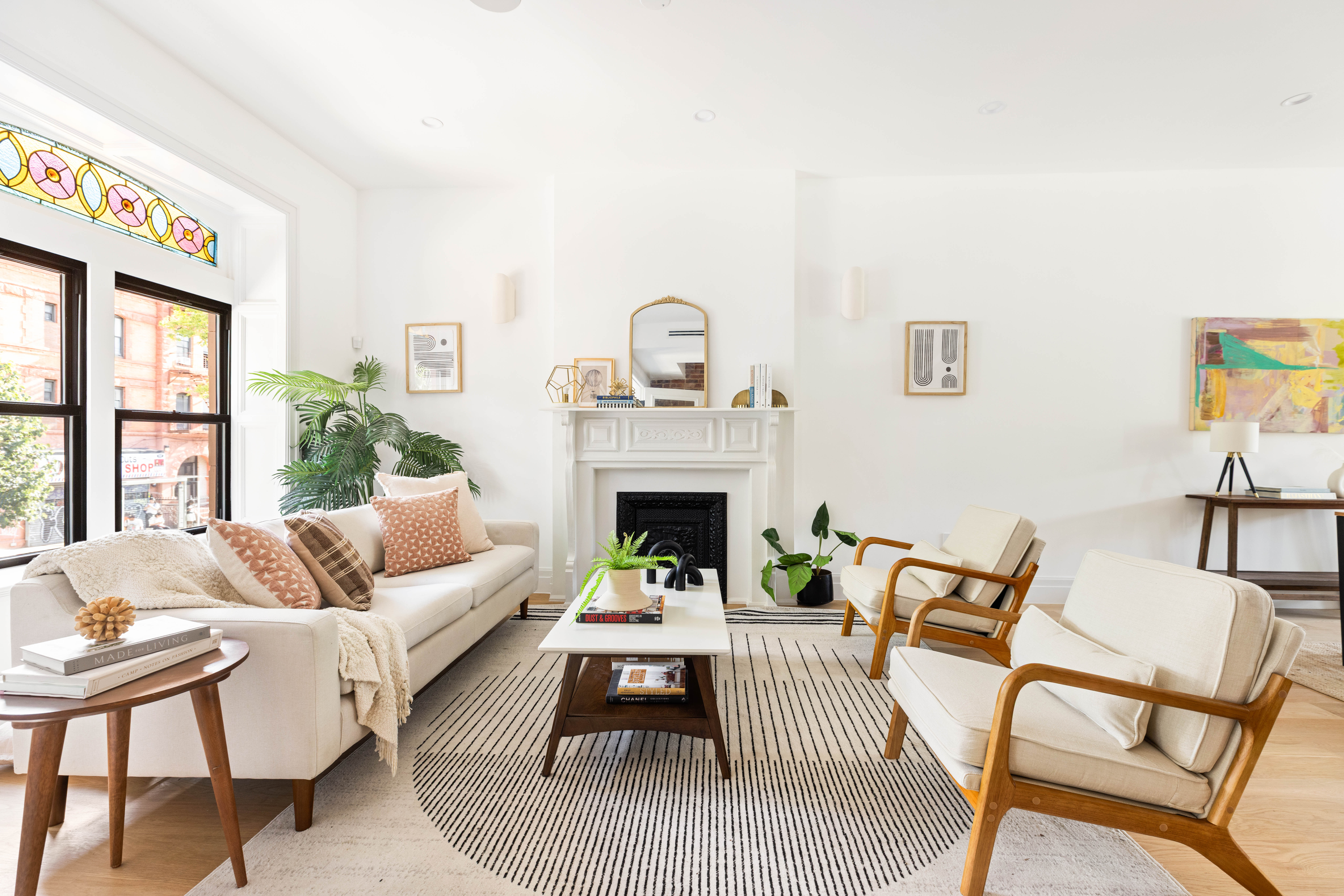 758 Halsey Street Brooklyn, NY 11233 - Photo 2 of 15 a living room with furniture fireplace and window
