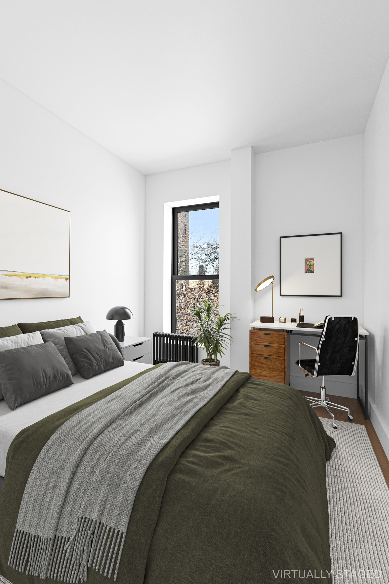 82 7th Avenue, Unit 3 Brooklyn, NY 11217 - Photo 7 of 12 a bedroom with a bed and large windows