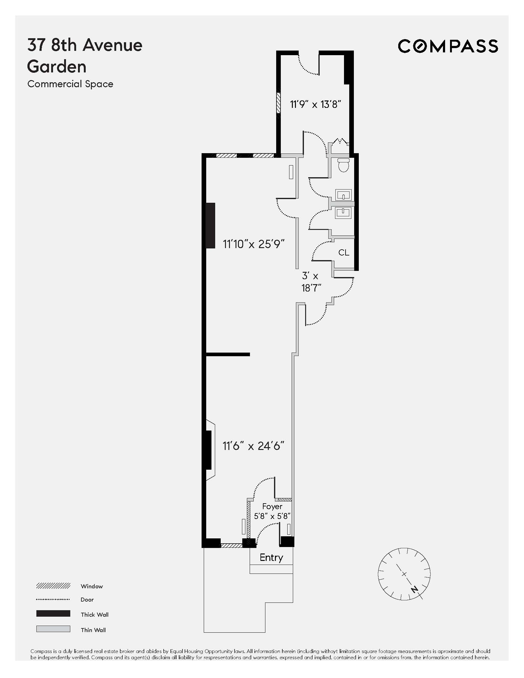 37 8th Avenue, Unit 1 Brooklyn, NY 11217 - Photo 7 of 7 a picture of a floor plan