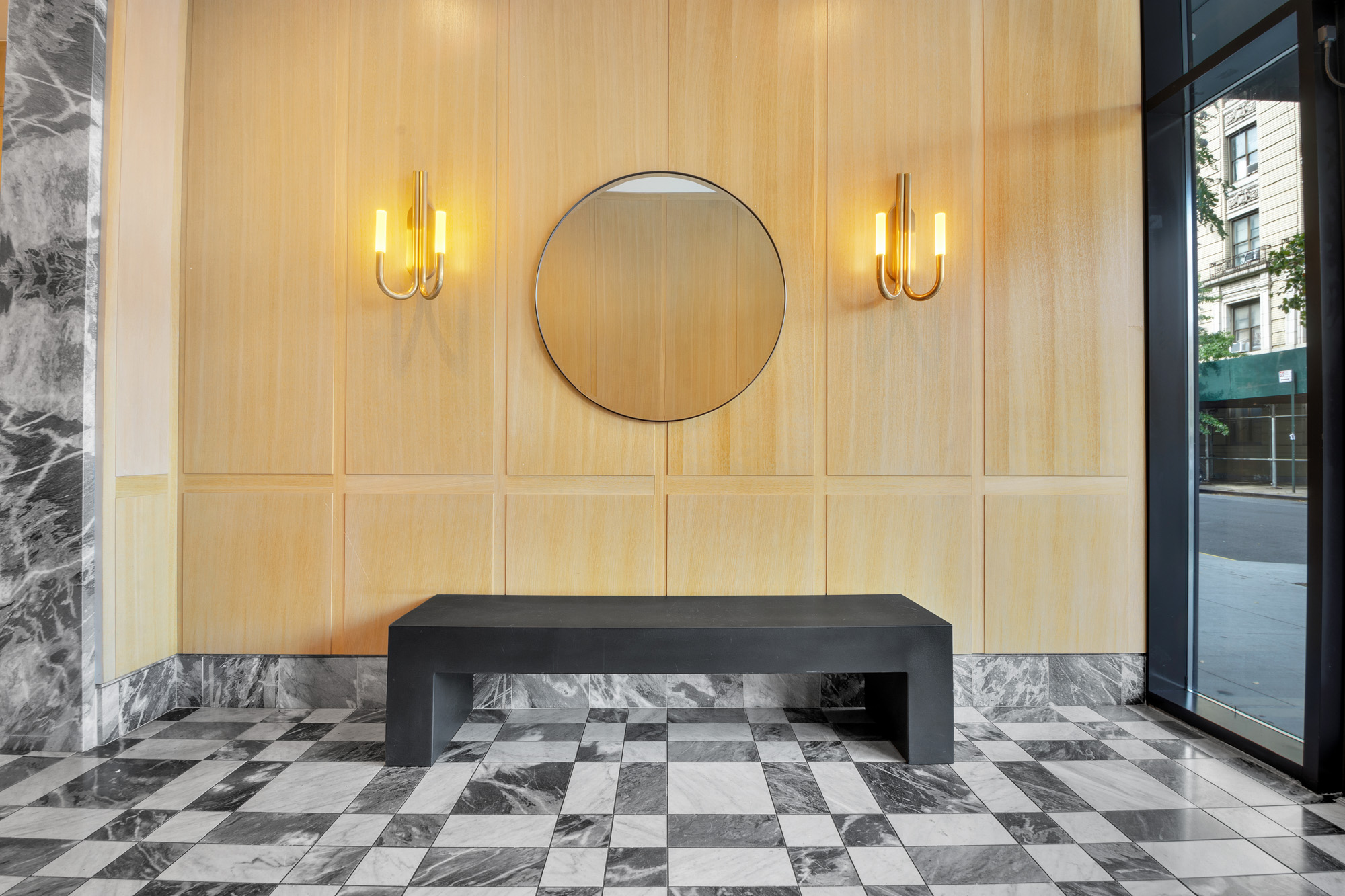 300 West 122nd Street, Unit 5N Manhattan, NY 10027 - Photo 13 of 28 a bathroom with a sink and a mirror