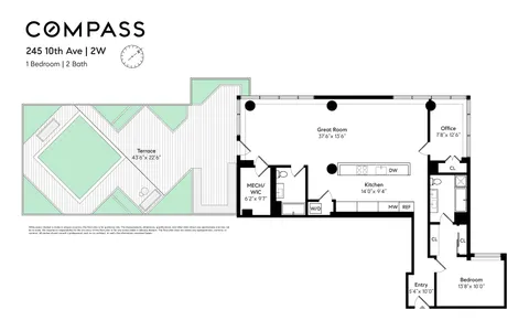 a picture of a floor plan