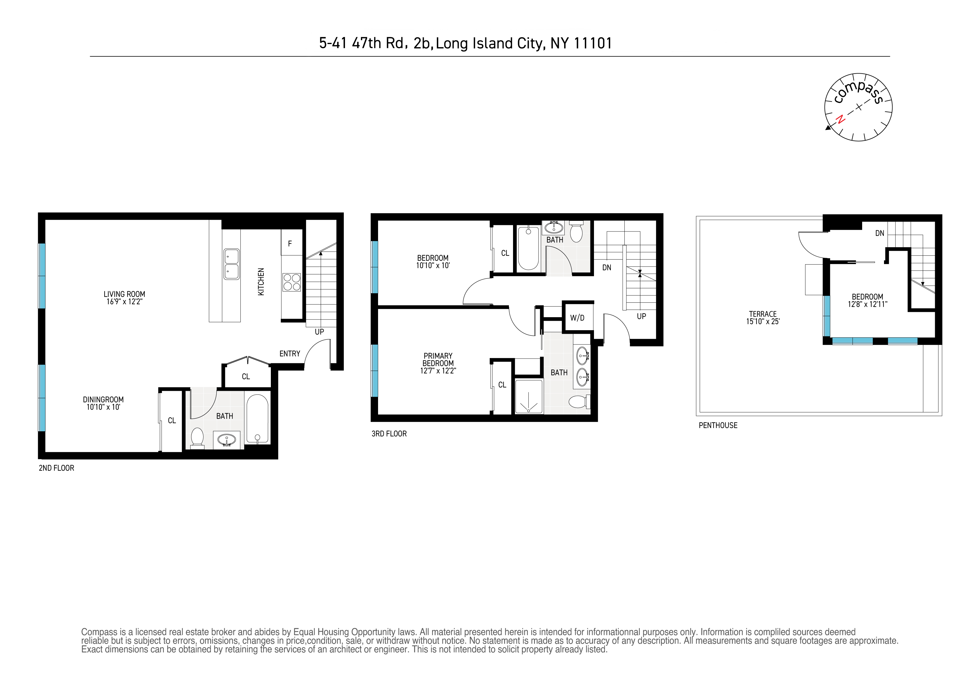 5-41 47th Road, Unit 2B Queens, NY 11101 - Photo 10 of 10 a picture of a floor plan