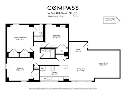 $1,750,000 | 161 East 90th Street, Unit 5C | Upper East Side
