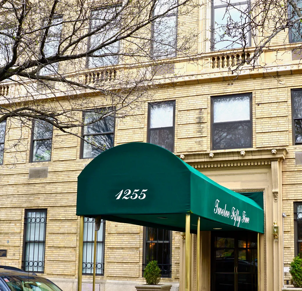 a sign on the side of a building