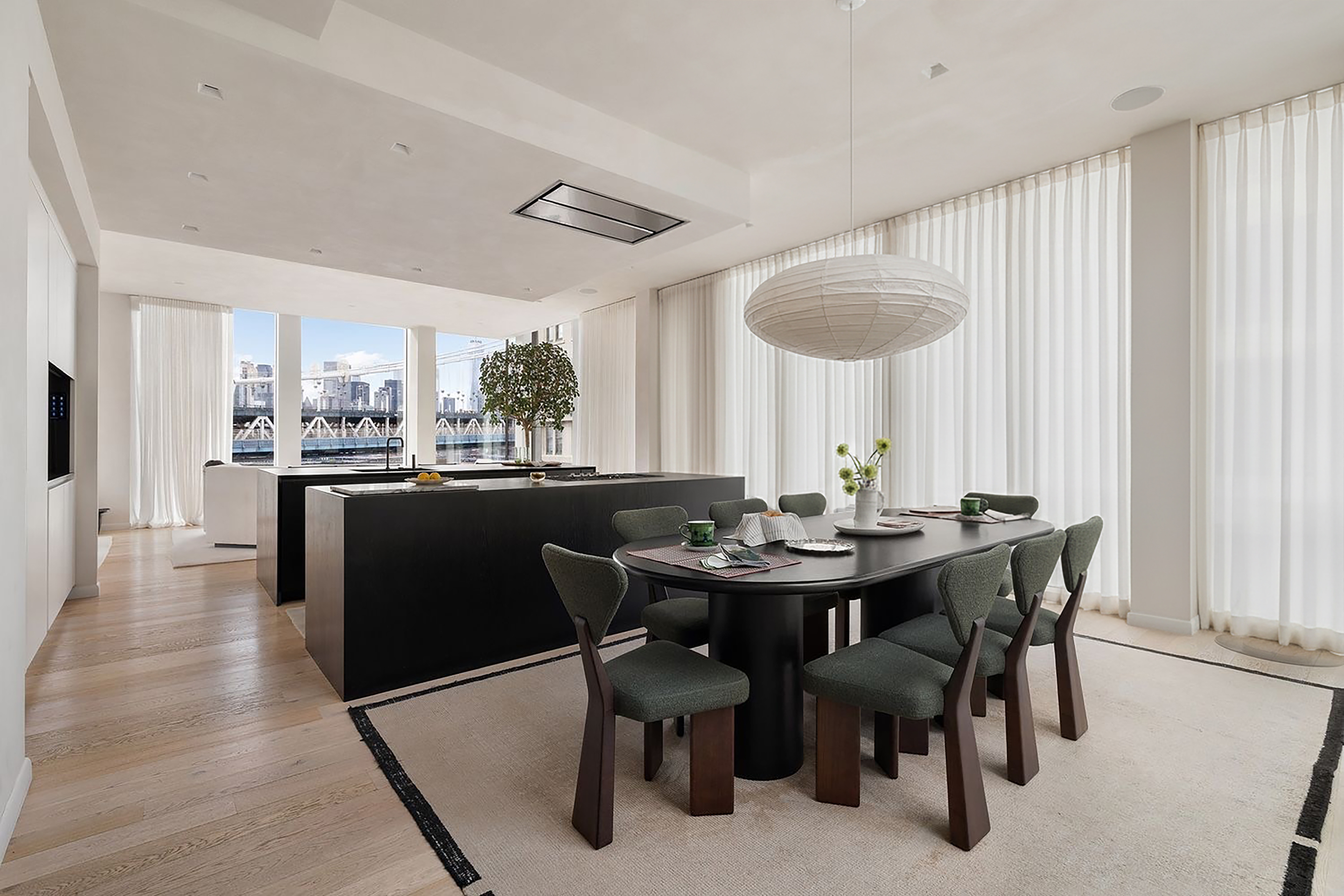 168 Plymouth Street, Unit PHA Brooklyn, NY 11201 - Photo 4 of 21 a view of a dining room with furniture and chandelier