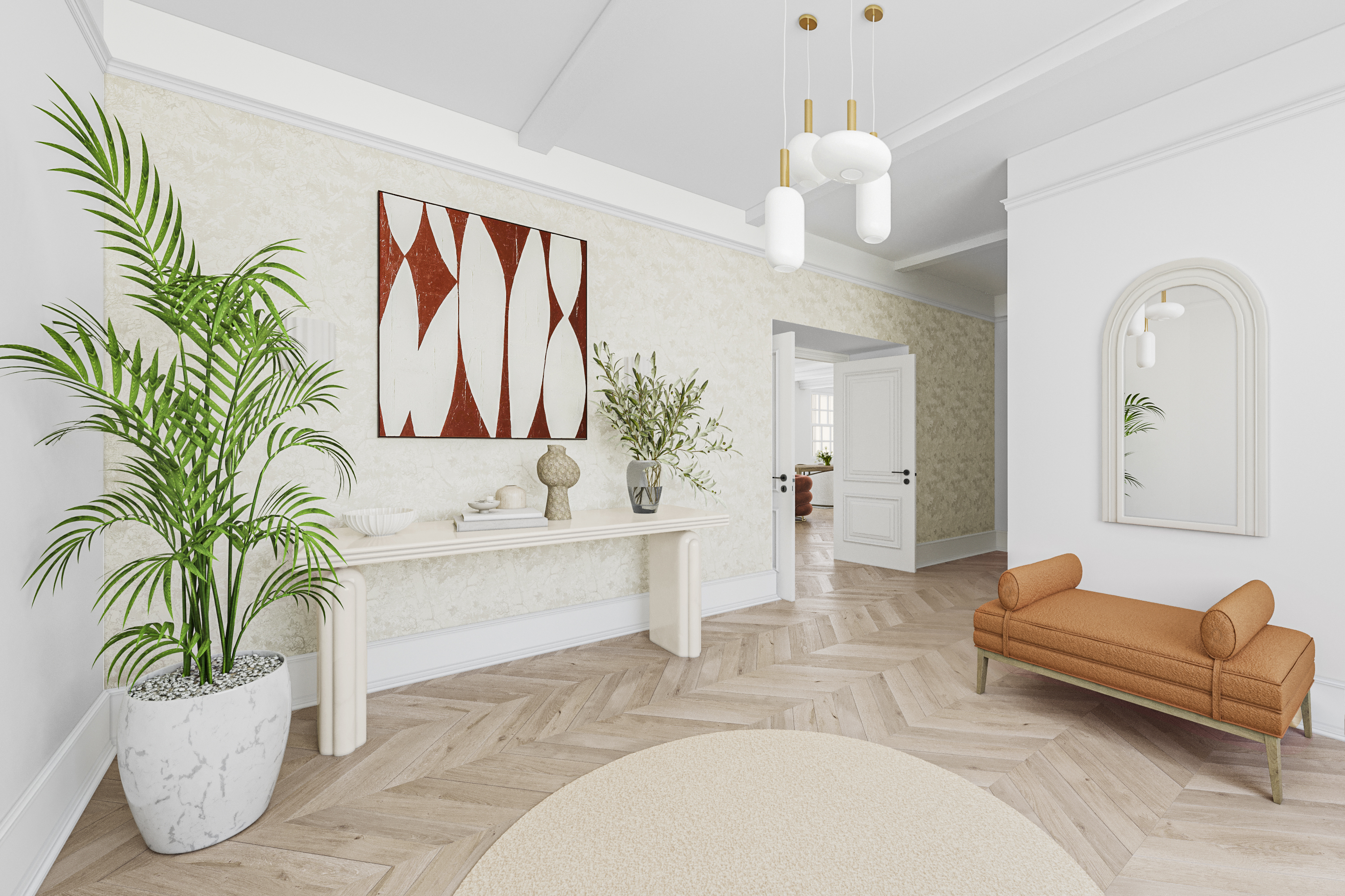 130 East 67th Street, Unit 9C Manhattan, NY 10065 - Photo 10 of 20 a living room with furniture flowerpot and a potted plant