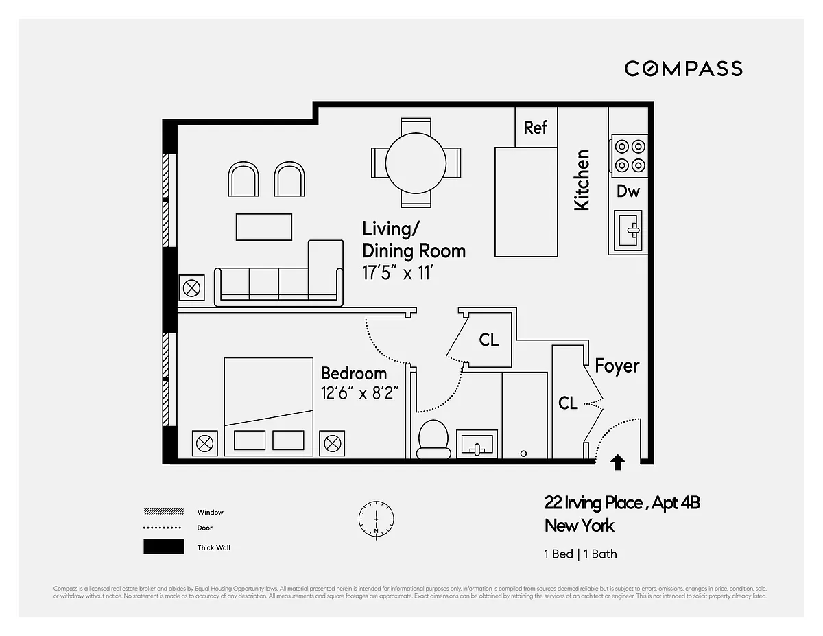 22 Irving Place, Unit 4B Manhattan, NY 10003 - Photo 6 of 6 a black and white photo of a book