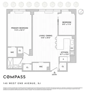 $895,000 | 140 West End Avenue, Unit 9J | Upper West Side