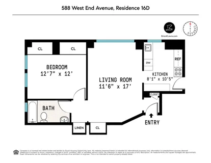 $675,000 | 588 West End Avenue, Unit 16D | Upper West Side