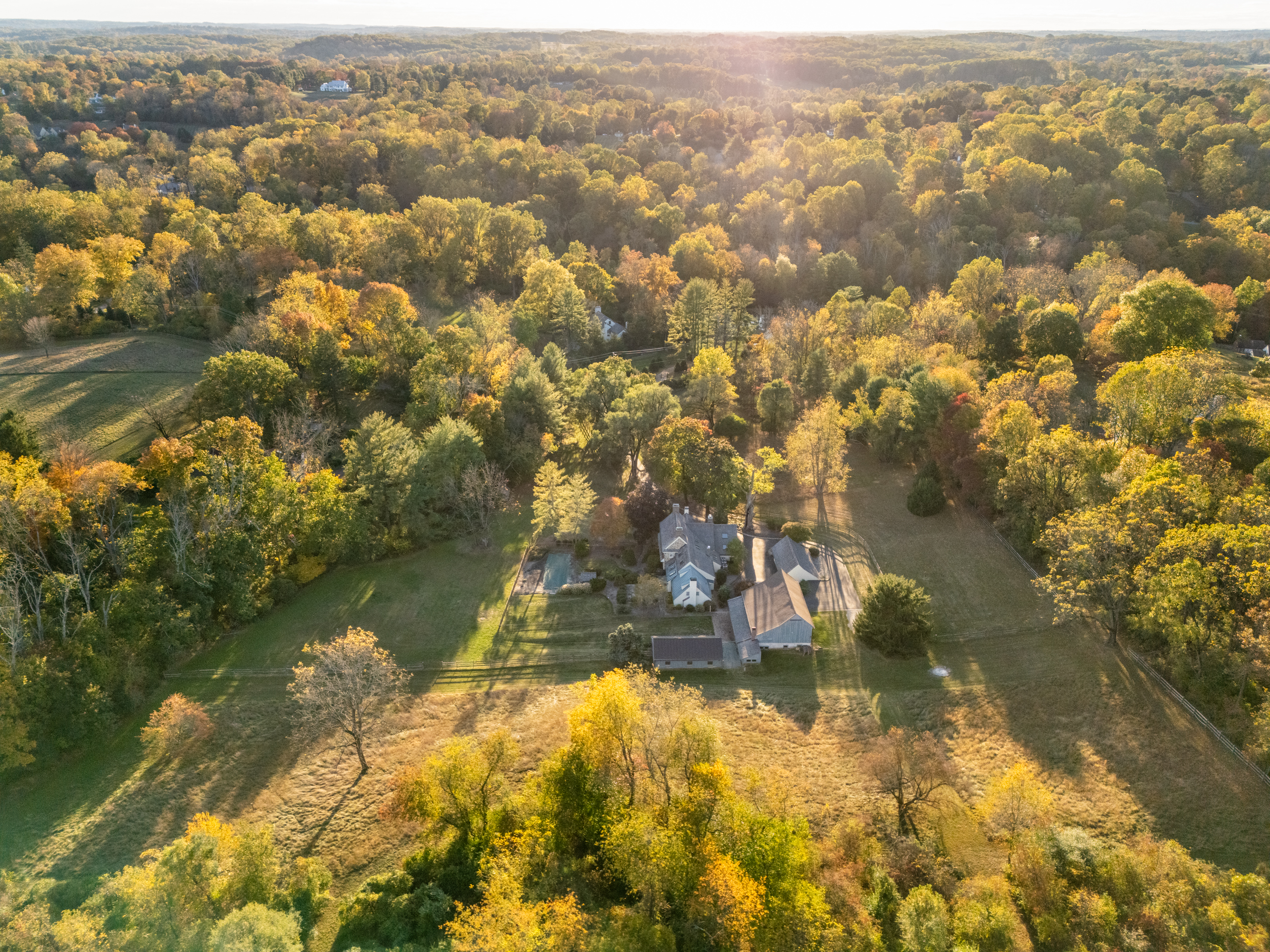 791 Grubbs Mill Road Berwyn, PA 19312 - Photo 72 of 76 an aerial view of residential houses with outdoor space