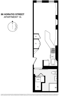 $535,000 | 86 Horatio Street, Unit 1A | West Village