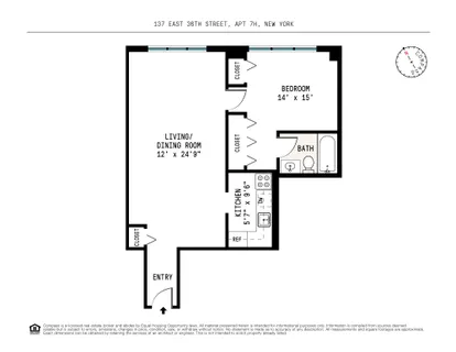 $515,000 | 137 East 36th Street, Unit 7H | Murray Hill