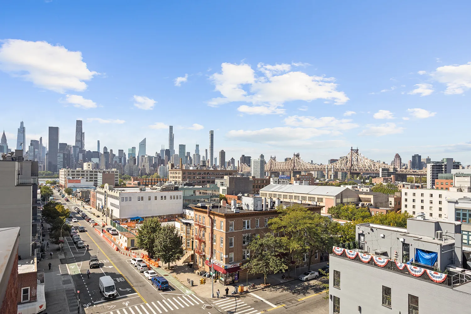 a city view with buildings