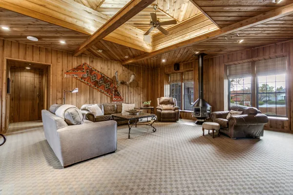 a picture of a person on a wall