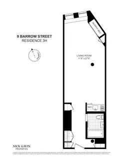 $585,000 | 9 Barrow Street, Unit 3H | West Village