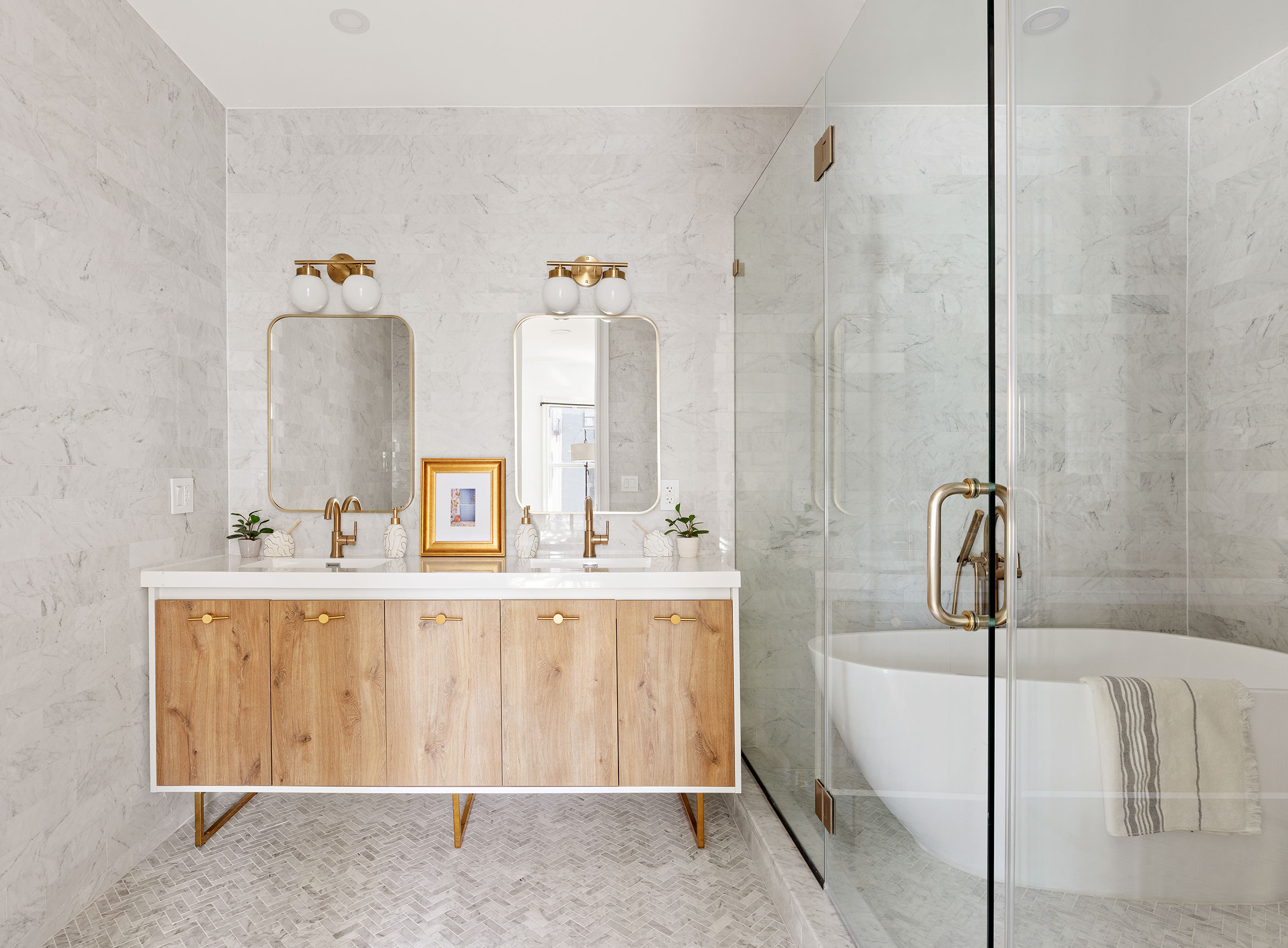 728 Westminster Road, Unit TWNHS Brooklyn, NY 11230 - Photo 13 of 23 a bathroom with a bathtub sink and mirror
