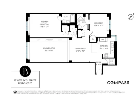 $1,950,000 | 15 West 84th Street, Unit 2G | Upper West Side