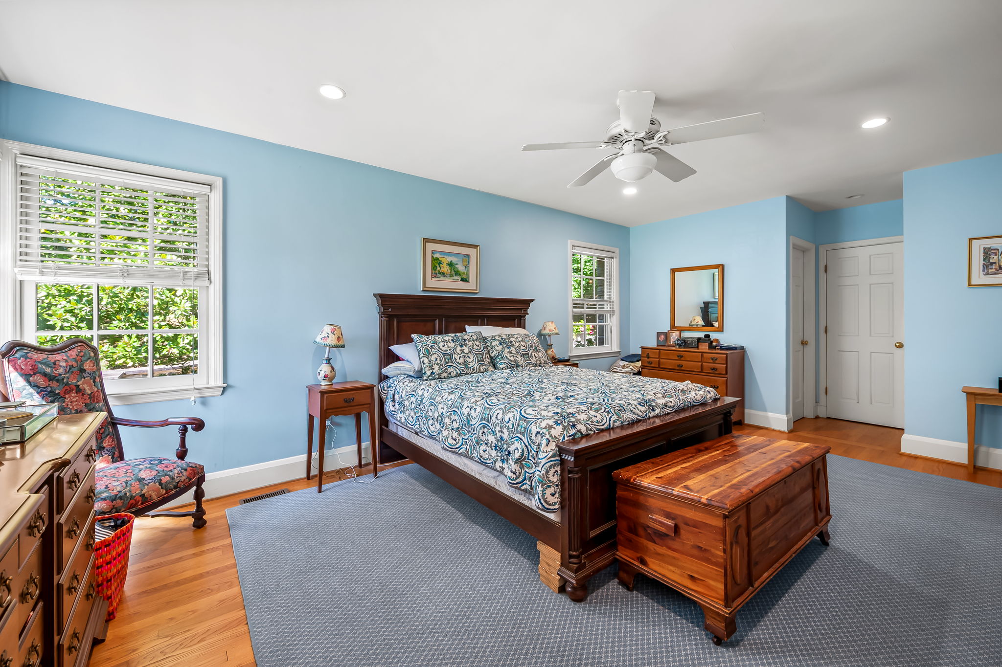 910 Army Road Towson, MD 21204 - Photo 26 of 62 a bedroom with a bed and a chandelier