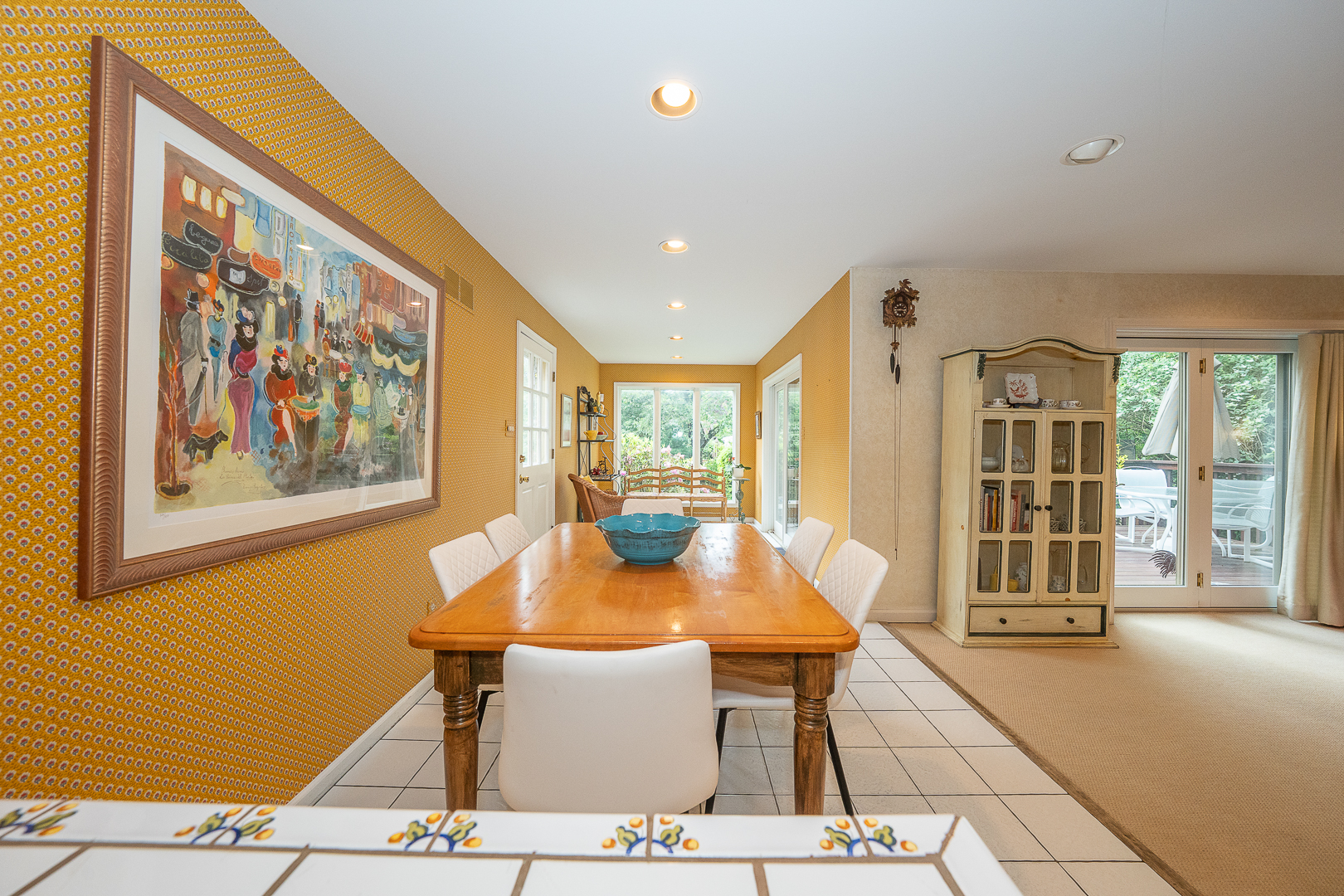519 Mercer Road Merion Station, PA 19066 - Photo 17 of 58 a view of a dining room with furniture window and outside view