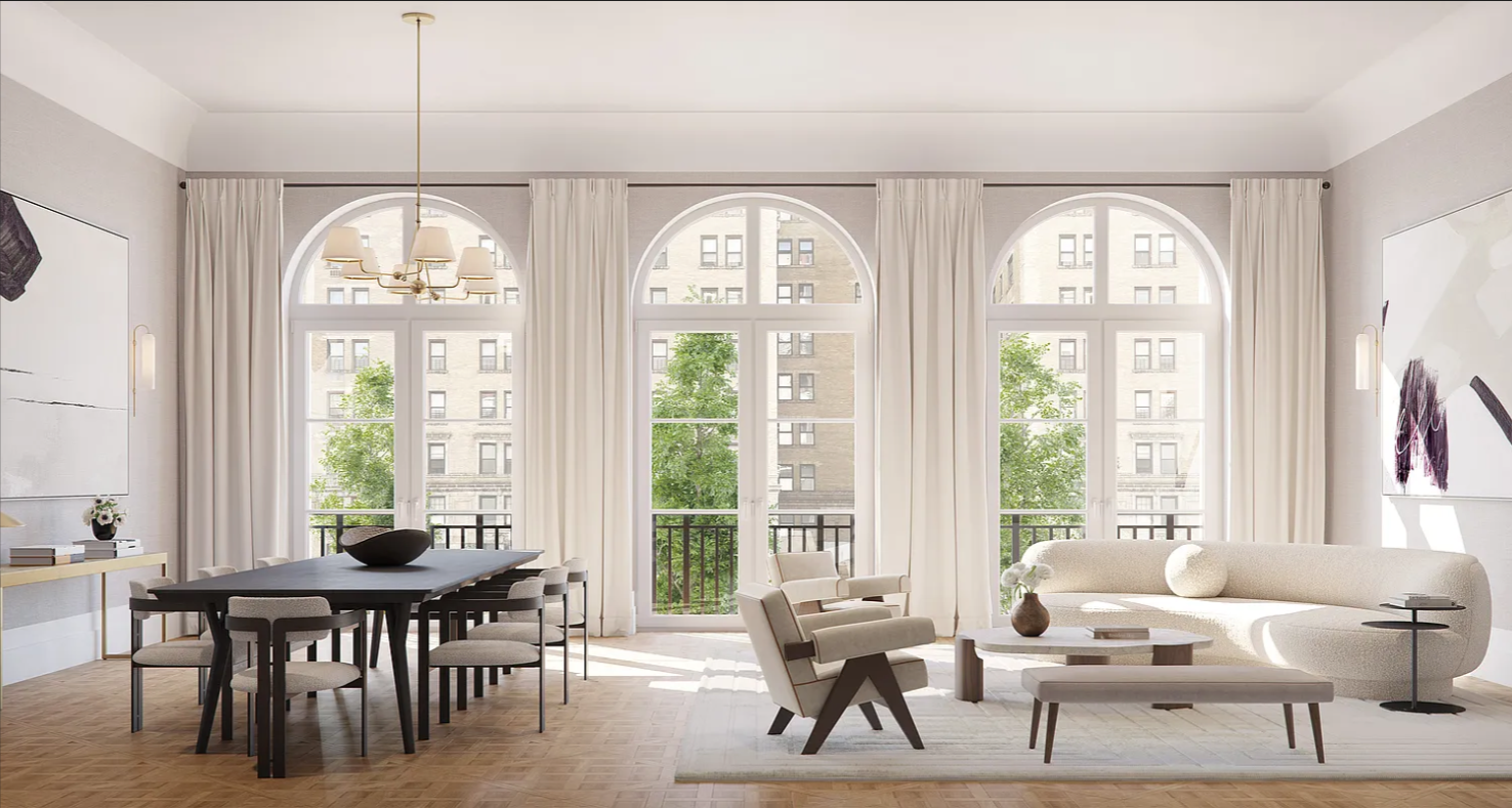 1165 Madison Avenue, Unit 3S Manhattan, NY 10028 - Photo 3 of 25 a living room with furniture and a large window