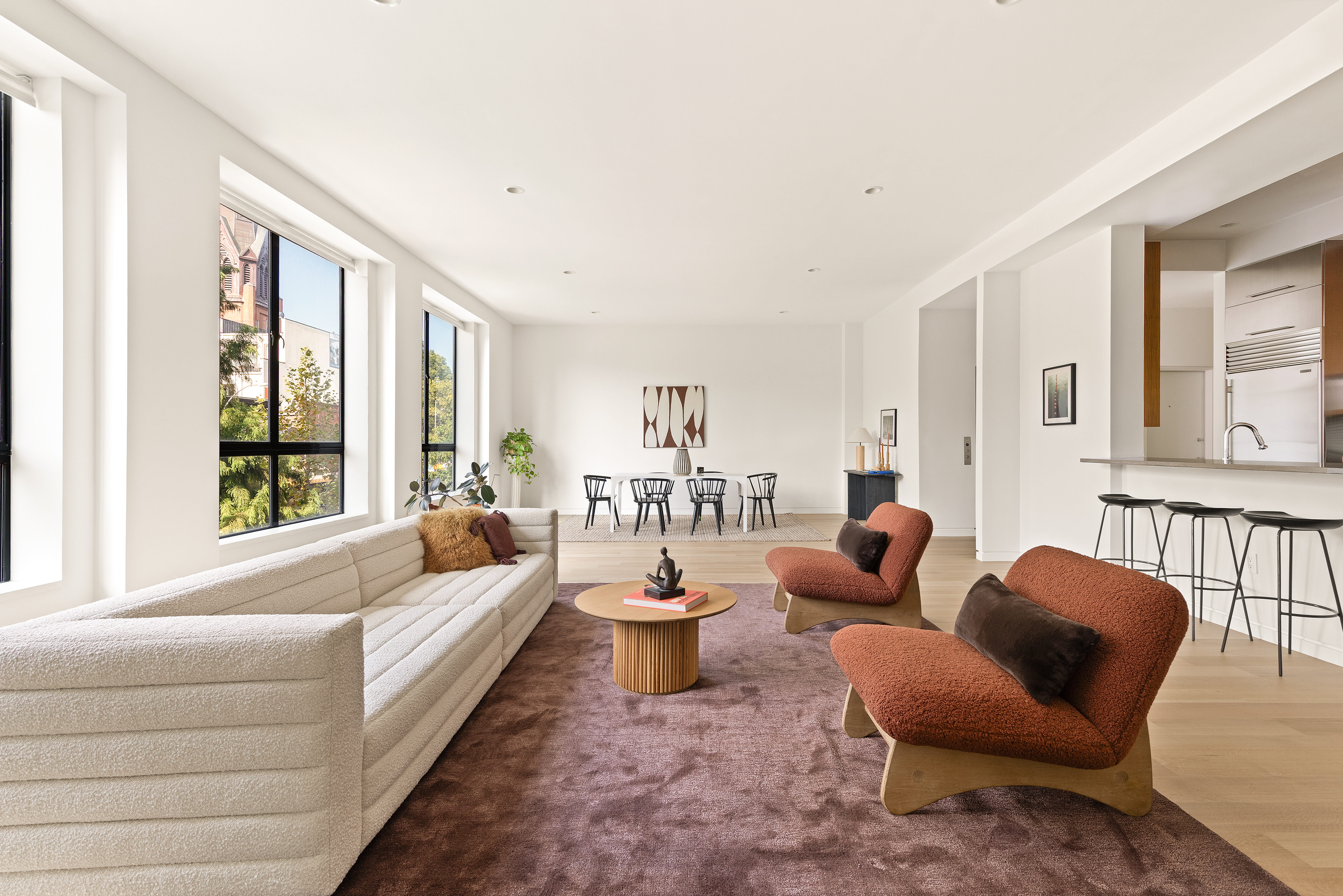 17 Bergen Street, Unit 2 Brooklyn, NY 11201 - Photo 2 of 14 a living room with furniture and a large window