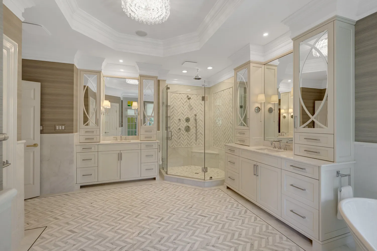a view of a patio with table and chairs with wooden fence and plants