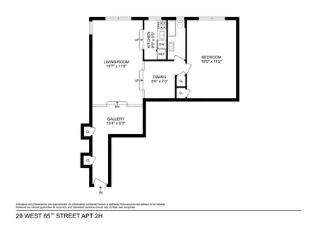 $899,000 | 29 West 65th Street, Unit 2H | Upper West Side