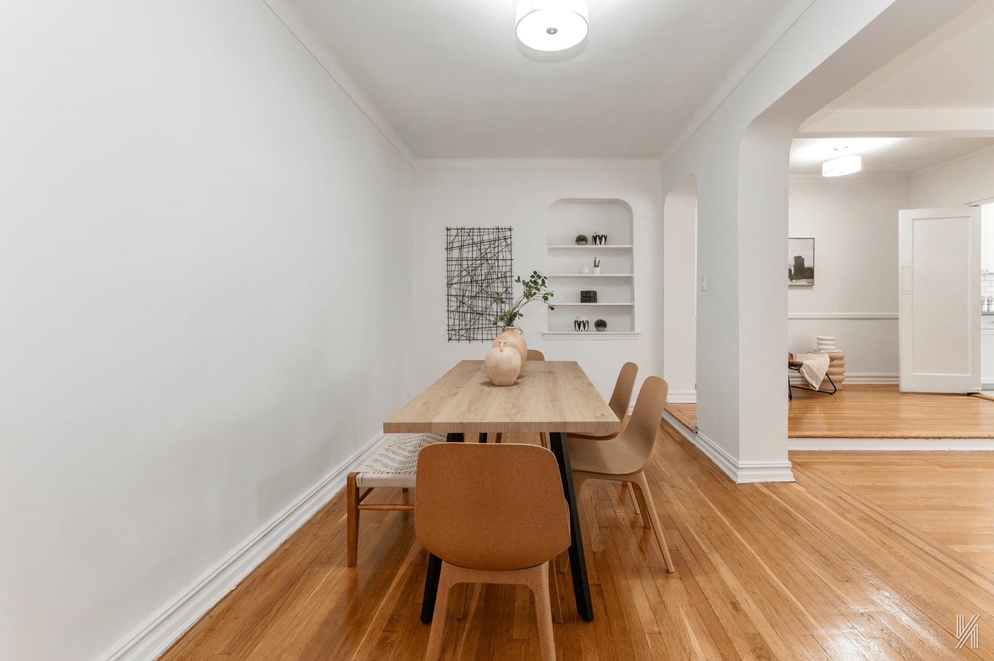 35-35 75th Street, Unit 428 Queens, NY 11372 - Photo 7 of 21 a view of a dining room with furniture and wooden floor