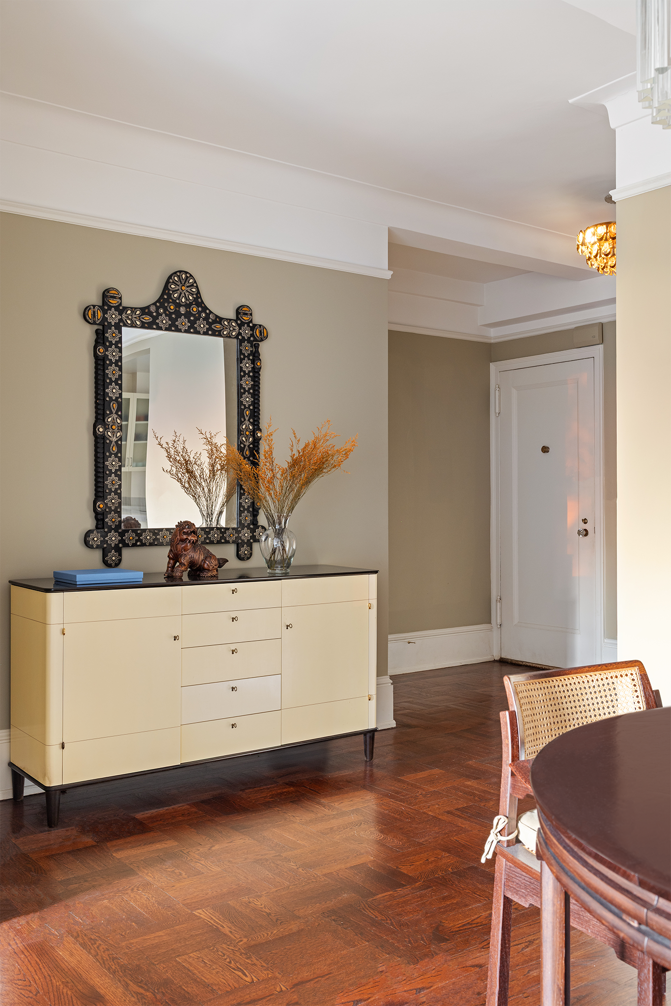 186 Riverside Drive, Unit 5F Manhattan, NY 10024 - Photo 14 of 15 a view of room with window and wooden floor