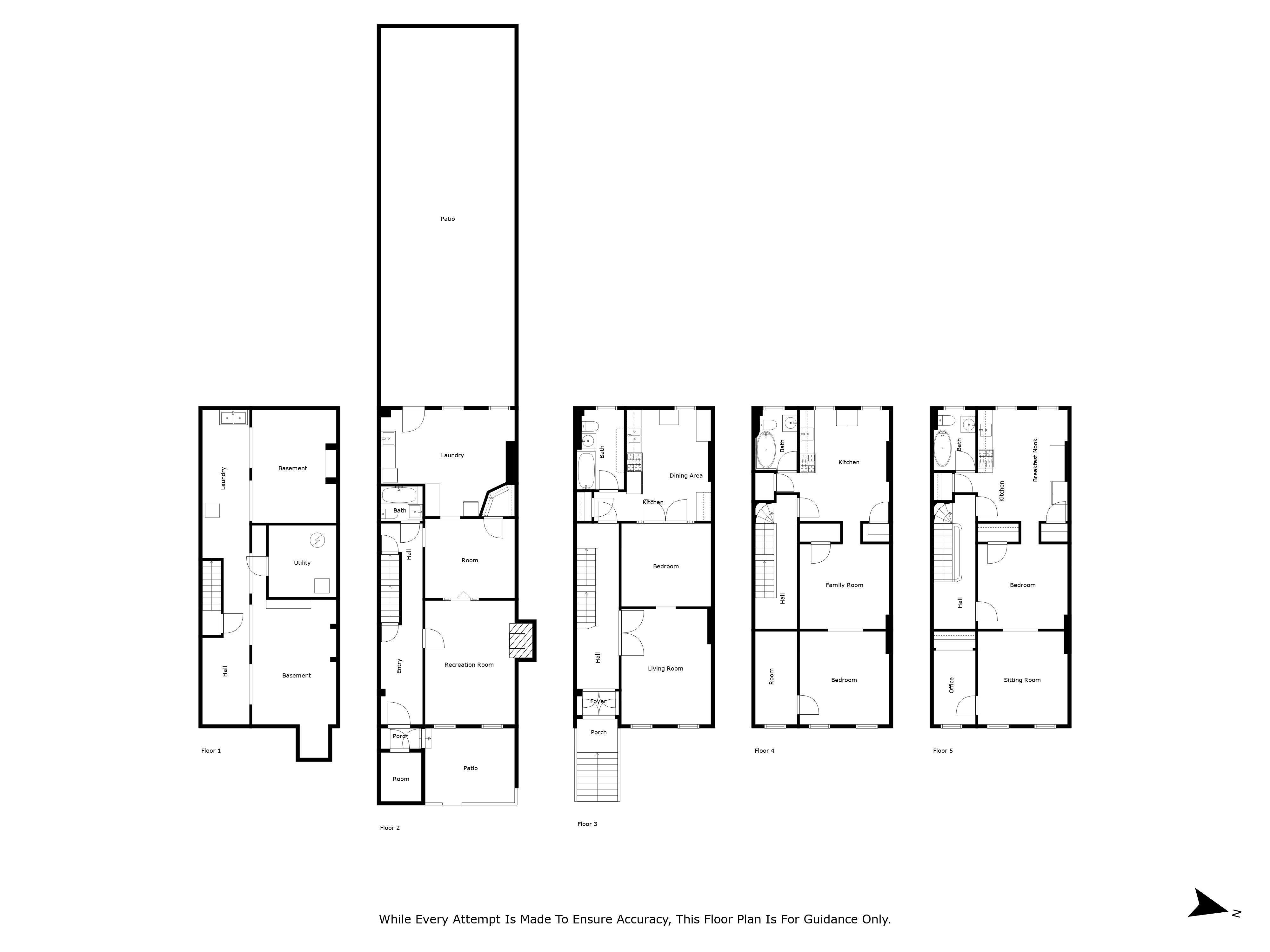 212 Adelphi Street Brooklyn, NY 11205 - Photo 11 of 11 a black and white photo of a room