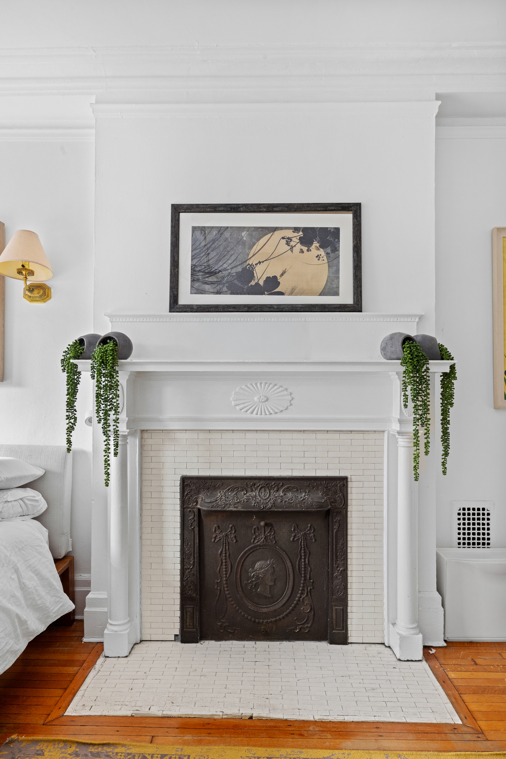 227 Garfield Place, Unit 2 Brooklyn, NY 11215 - Photo 5 of 15 a living room with a fireplace and wooden floor