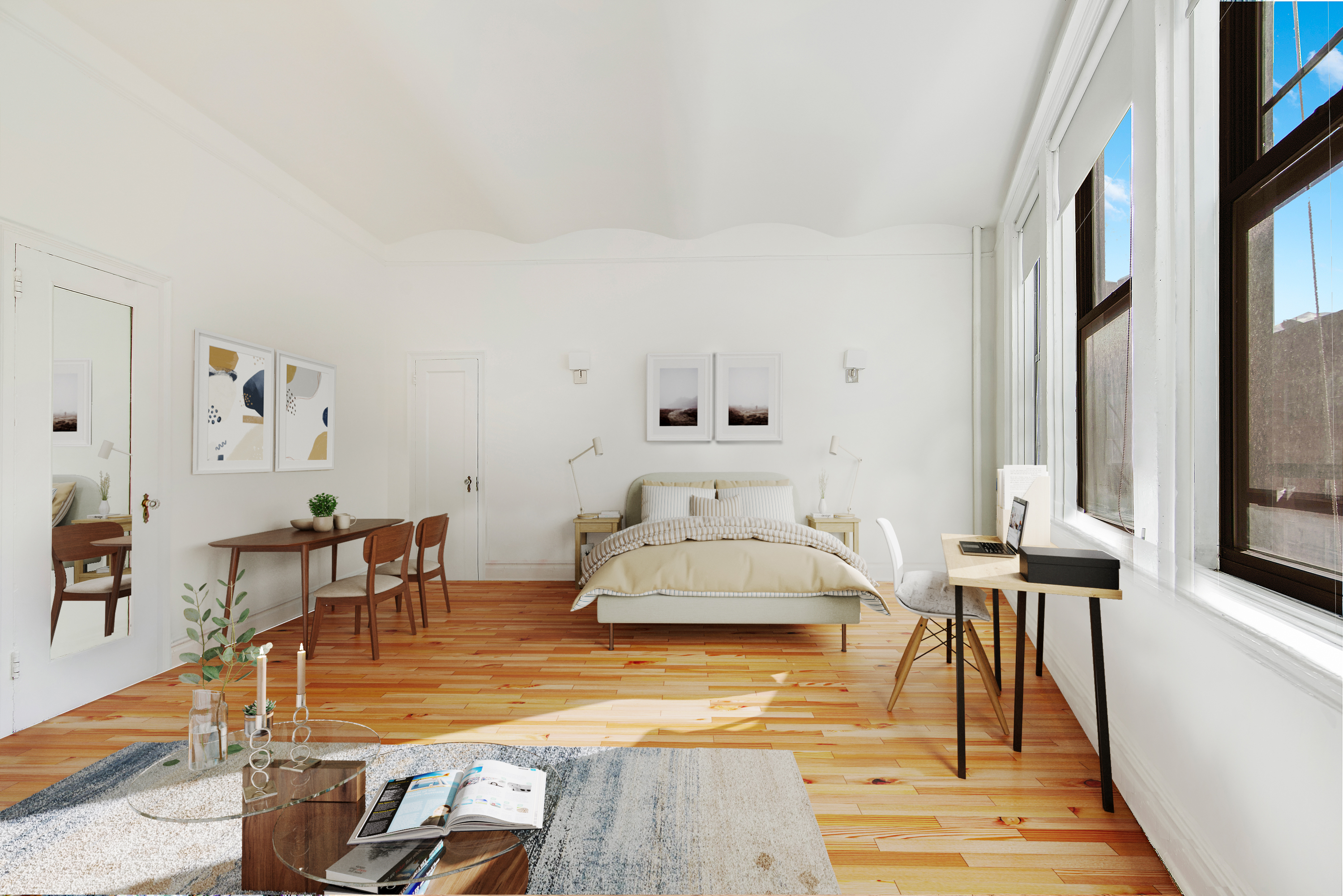 1 Sheridan Square, Unit 4E Manhattan, NY 10014 - Photo 7 of 10 a living room with furniture