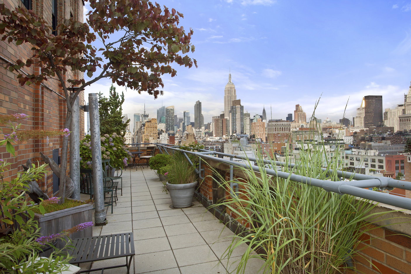 201 West 16th Street, Unit 9B Manhattan, NY 10011 - Photo 7 of 9 a view of a balcony with city view