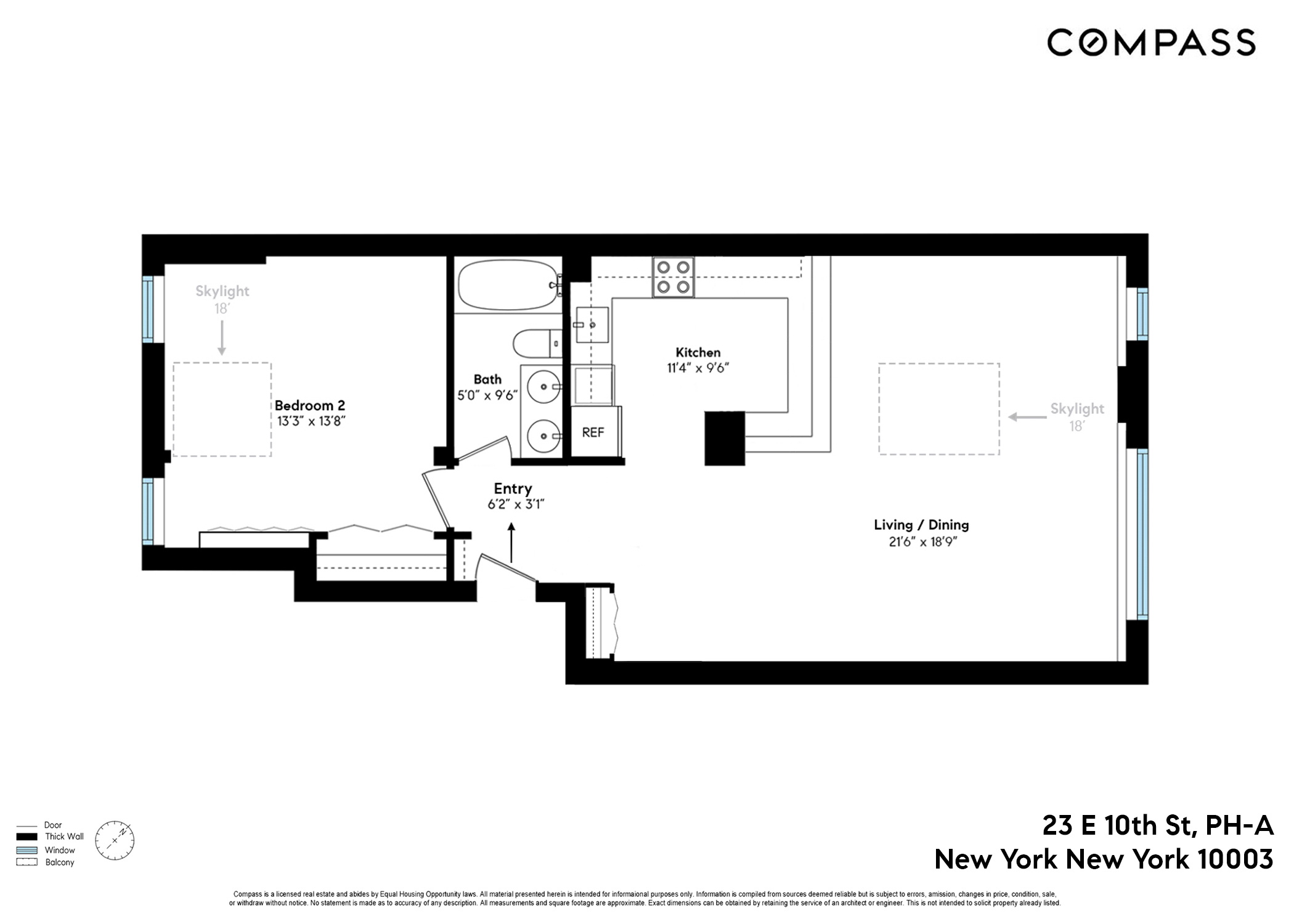 23 East 10th Street, Unit PHA Manhattan, NY 10003 - Photo 9 of 9 a picture of a floor plan