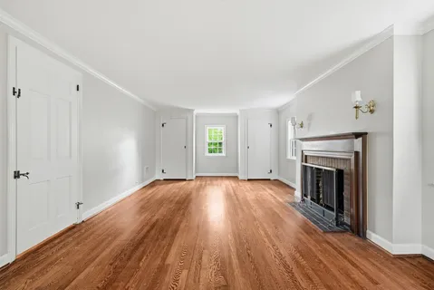 wooden floor in an empty room