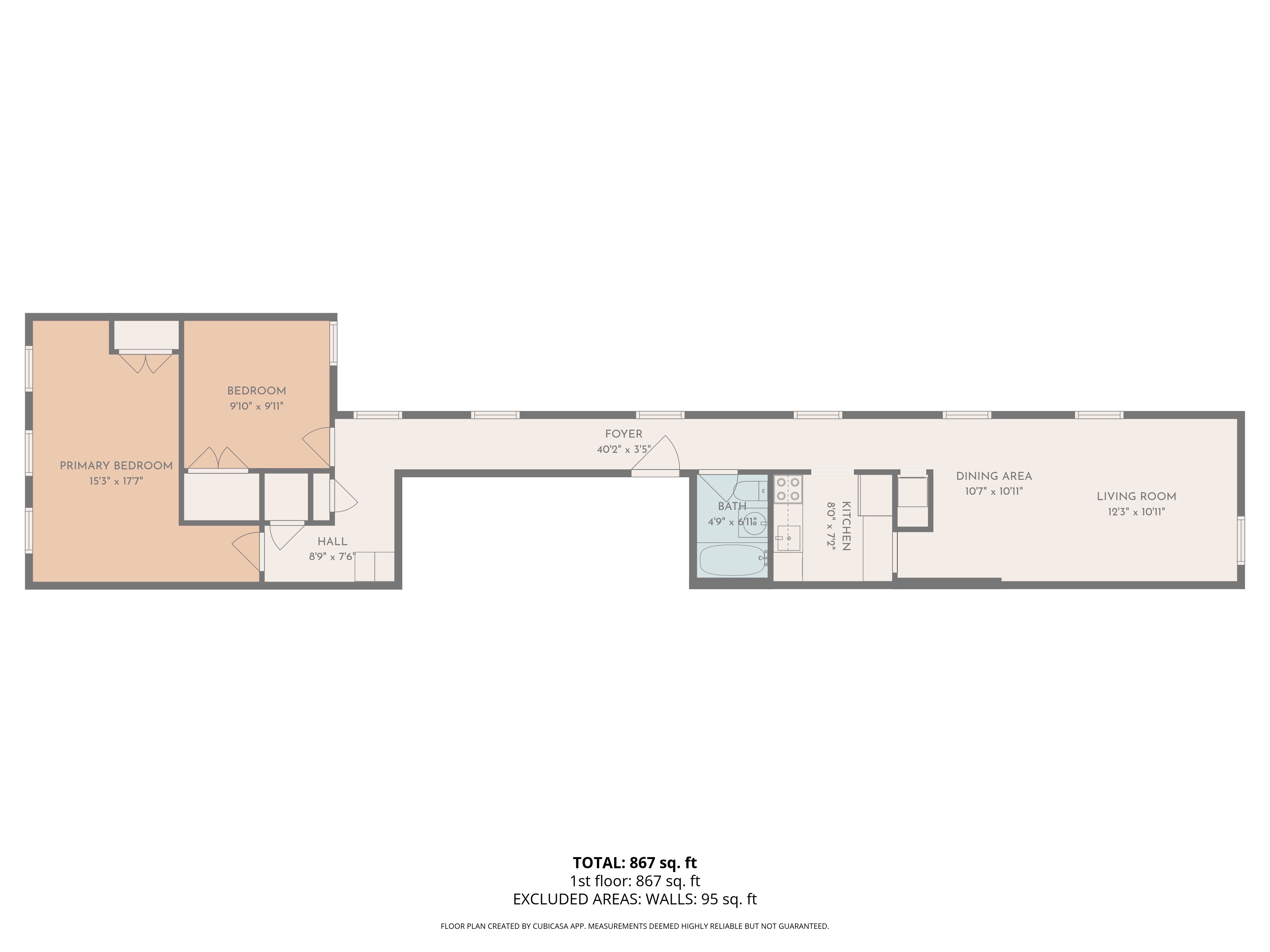 436 Chauncey Street, Unit 4 Brooklyn, NY 11233 - Photo 7 of 7 a picture of a floor plan