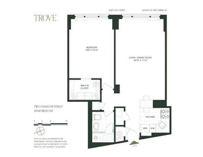 $1,100,000 | 2 Charlton Street, Unit 10F | Hudson Square