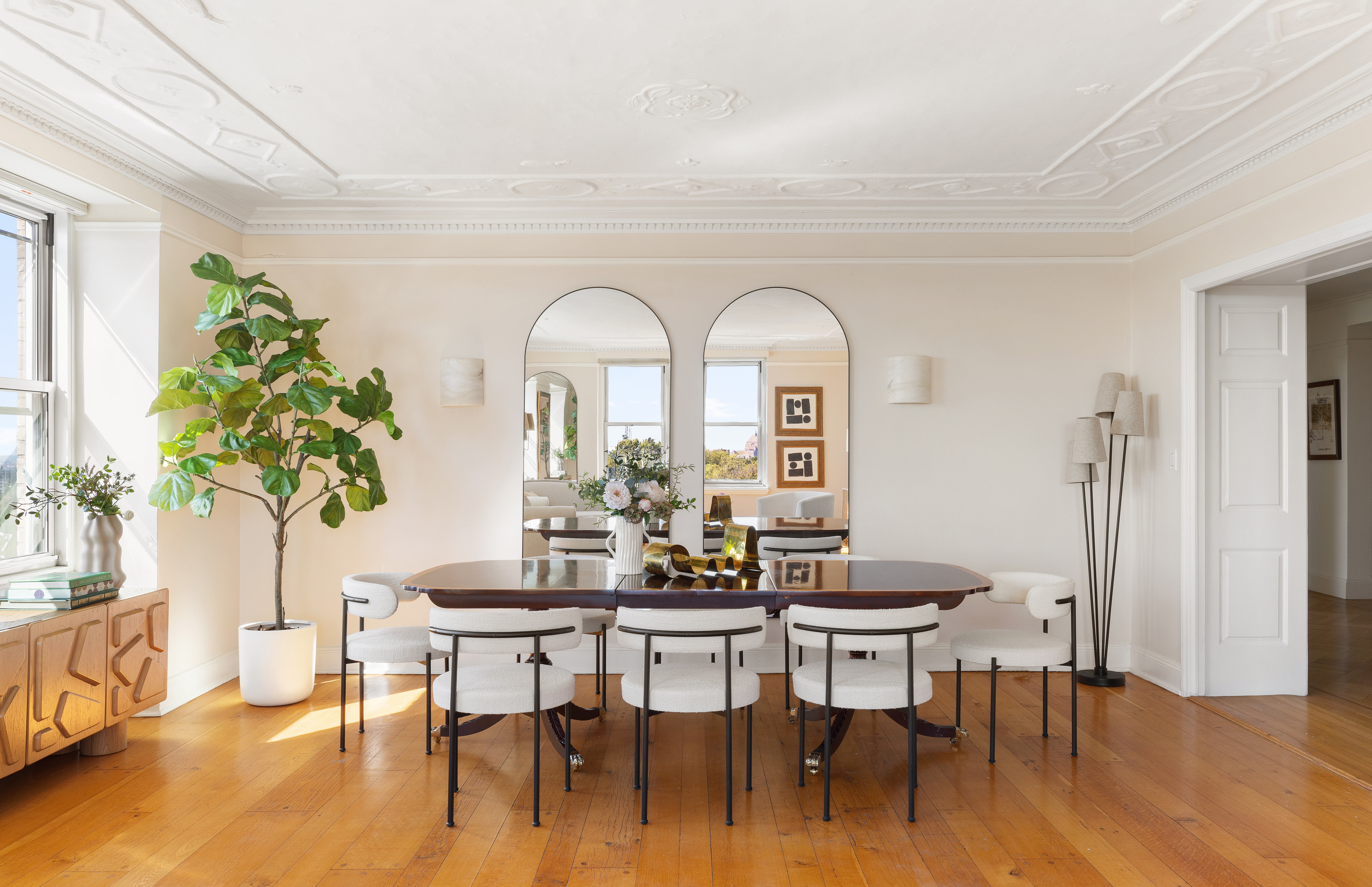 35 Prospect Park West, Unit 10B Brooklyn, NY 11215 - Photo 5 of 19 a dining room with furniture and wooden floor