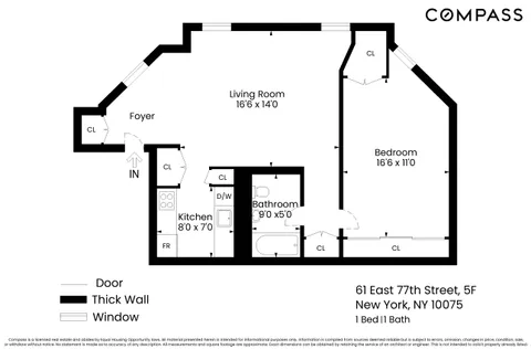 $499,000 | 61 East 77th Street, Unit 5F | Upper East Side
