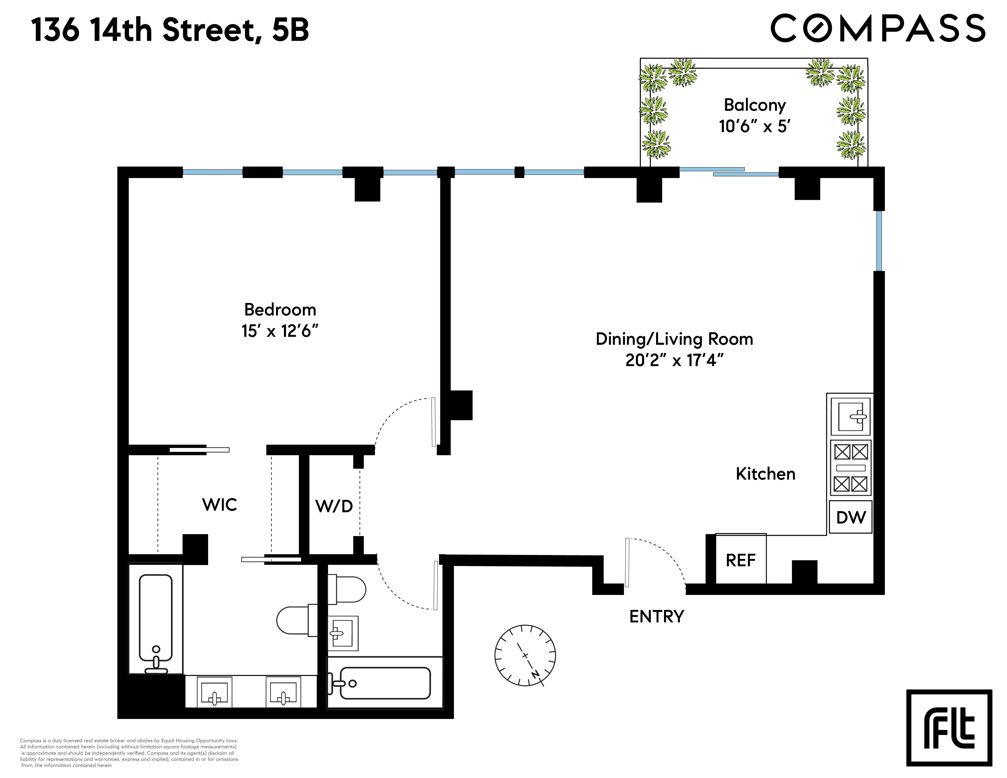 136 14th Street, Unit 5B Brooklyn, NY 11215 - Photo 8 of 9 a picture of a park with furniture and white wall