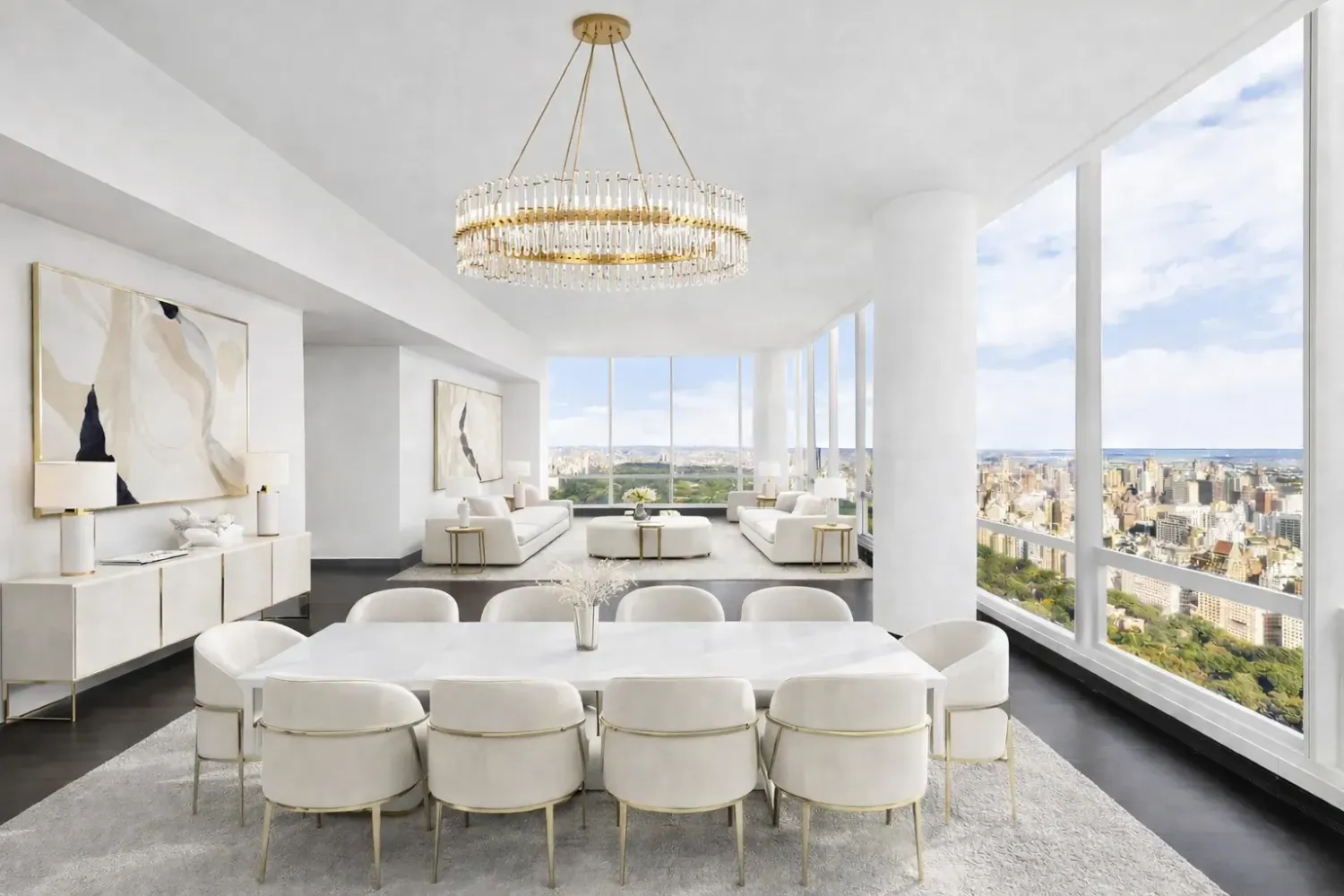 a kitchen with a sink and a refrigerator