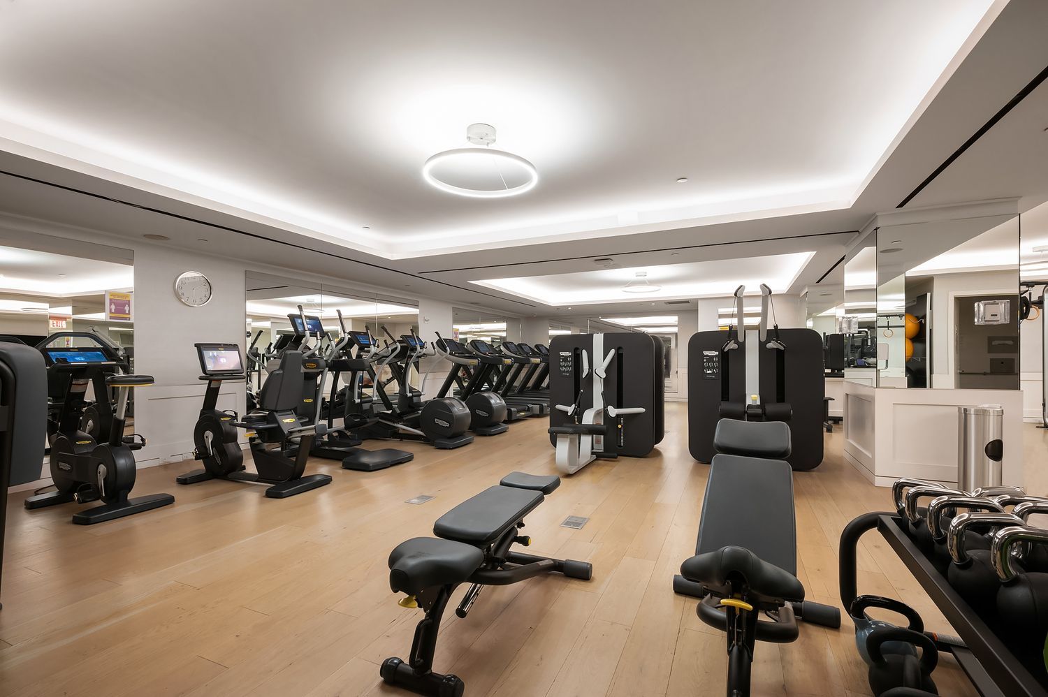 400 5th Avenue, Unit 37C Manhattan, NY 10018 - Photo 15 of 19 a view of a room with gym equipment