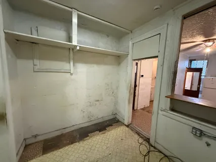 a view of closet area