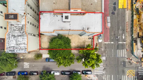 an aerial view of multiple house