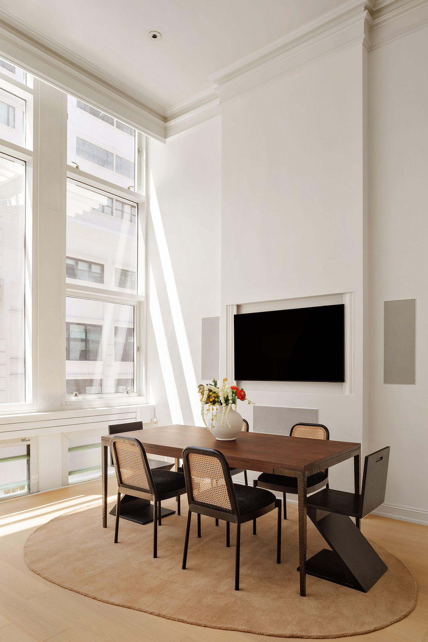 16 Warren Street, Unit 5 Manhattan, NY 10007 - Photo 5 of 18 a view of a workspace with furniture and a window