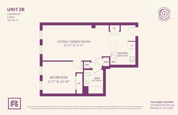$995,000 | 124 Washington Avenue, Unit 2B | Clinton Hill